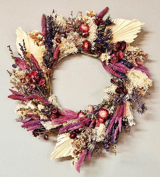 Bella handmade Dried Floral wreath