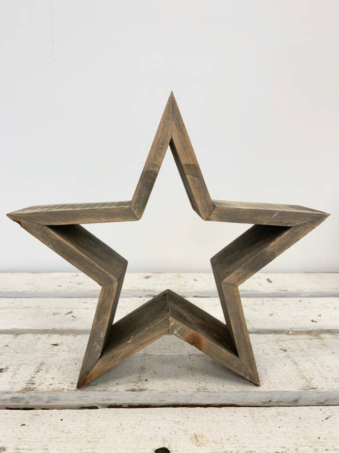 Rustic Wooden Star, 23cm