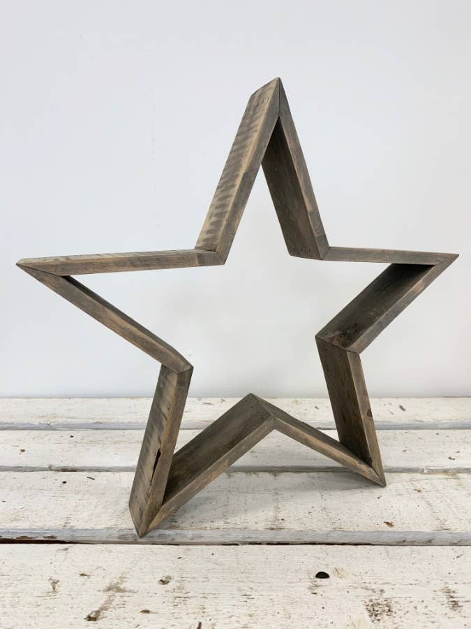 Rustic Wooden Star, 36cm
