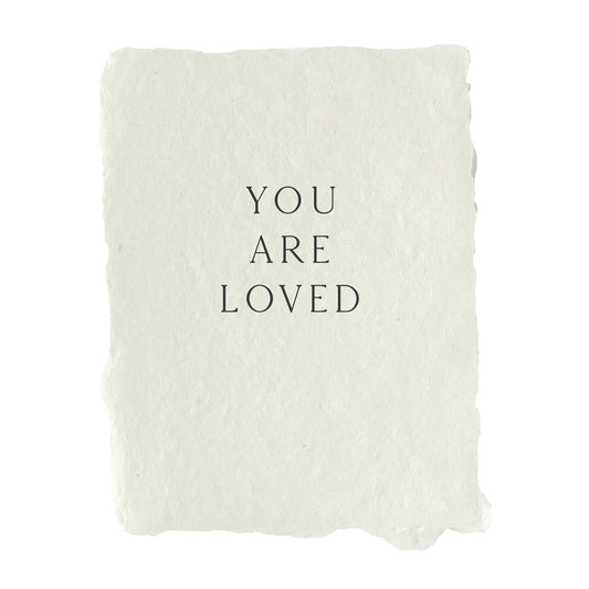 You are loved card | Handmade greeting card