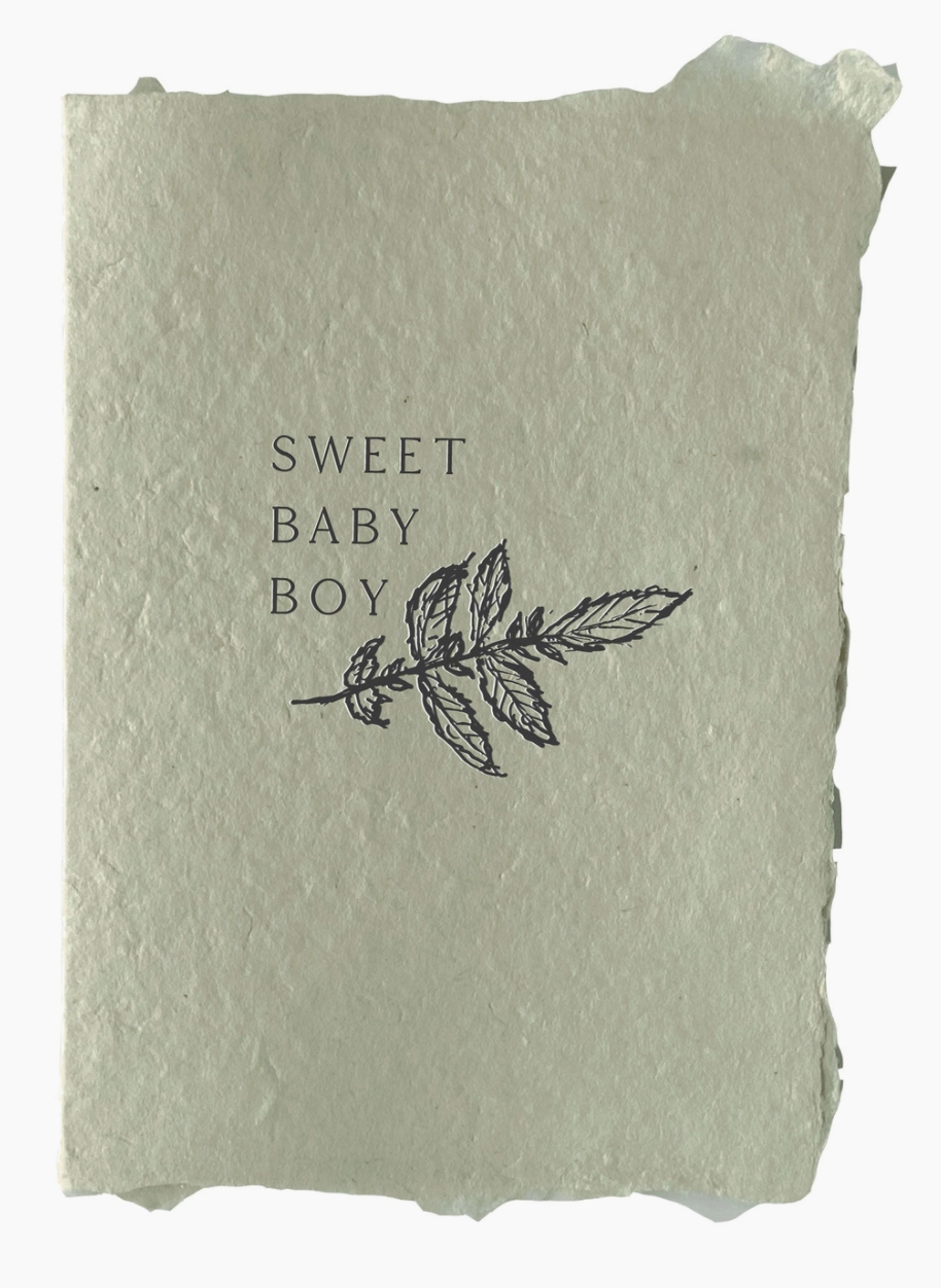 Sweet baby boy card | Handmade greeting card
