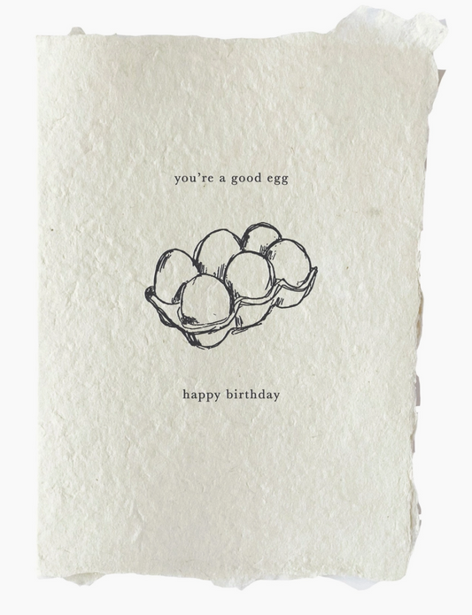 you're a good egg birthday card | Handmade greeting card
