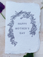 Happy mothers day! with garland mothers day card | Handmade greeting card