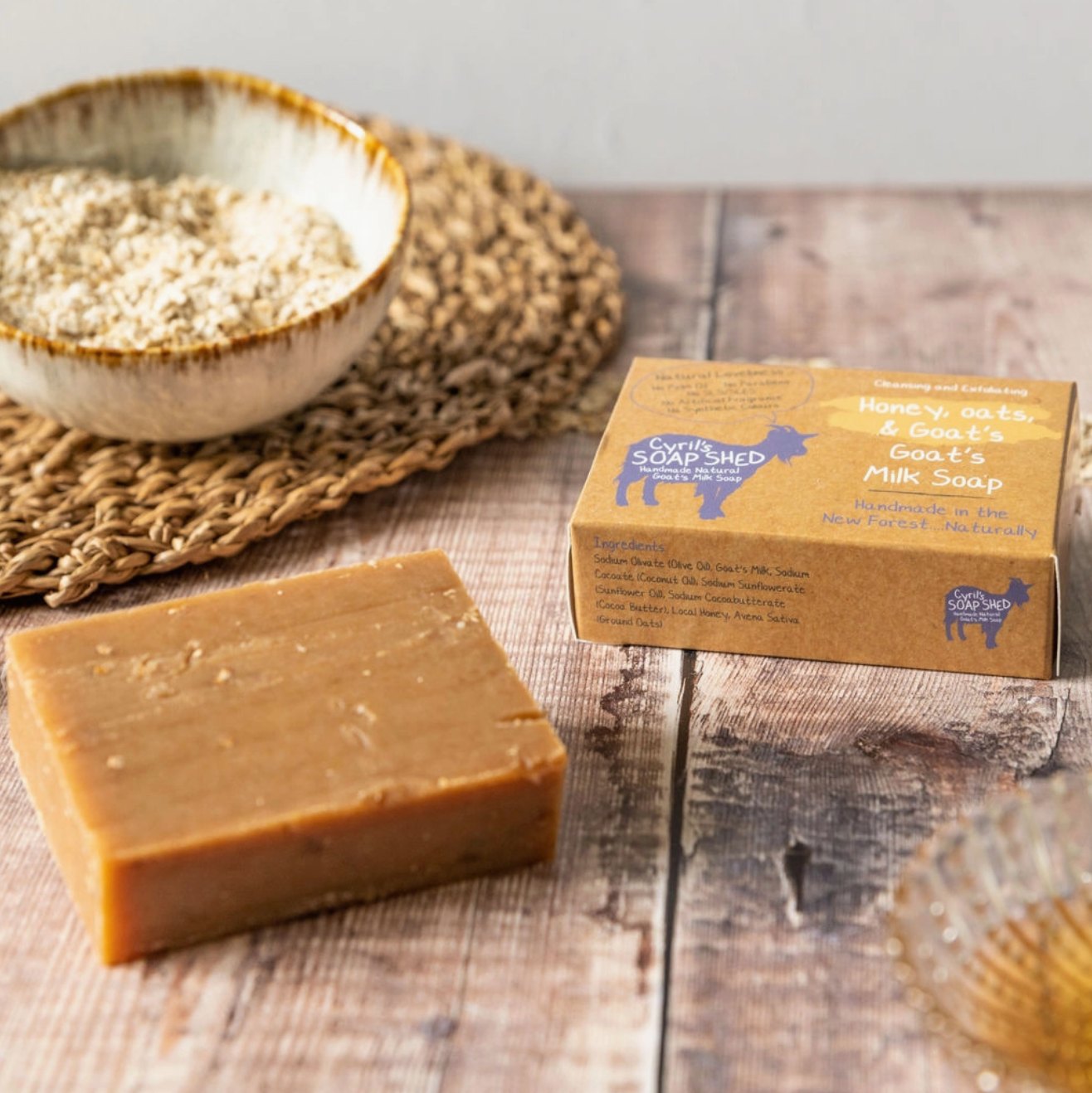 Cyril's Soap Shed Tea Honey, Oats and Goats Milk Soap | Handmade soap