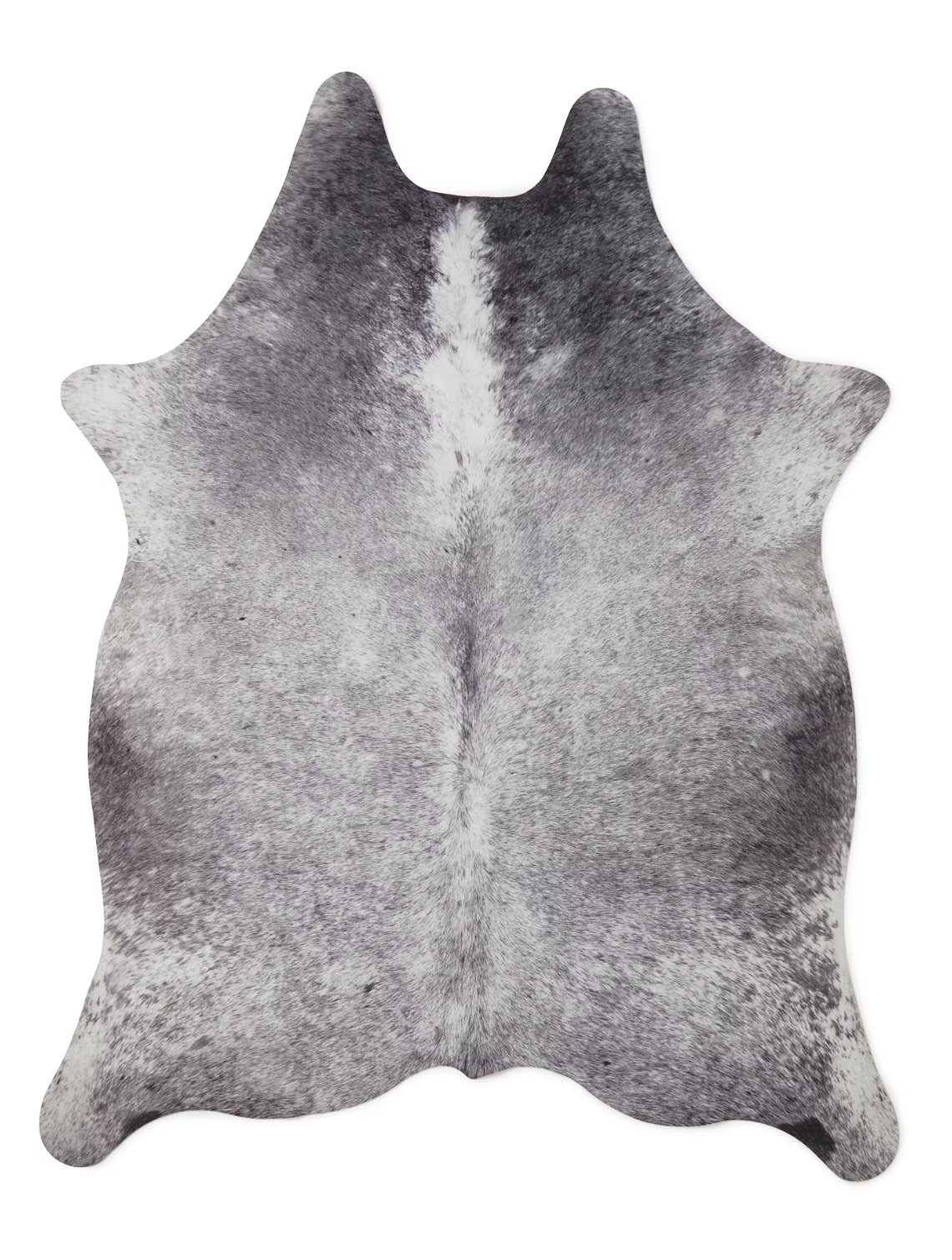 Imitation cow hide in grey & white