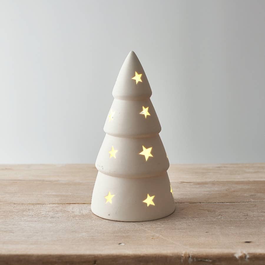 Star Ceramic Christmas Tree, 21.5cm
