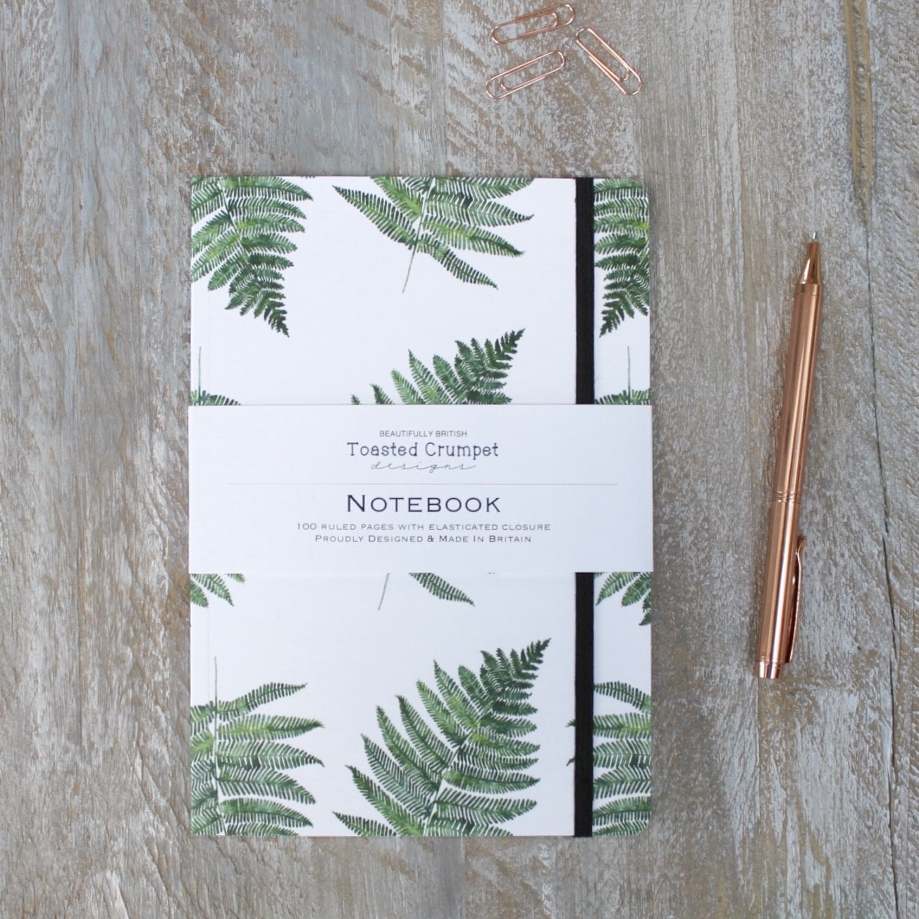 Woodland Fern Pure A5 Lined Notebook