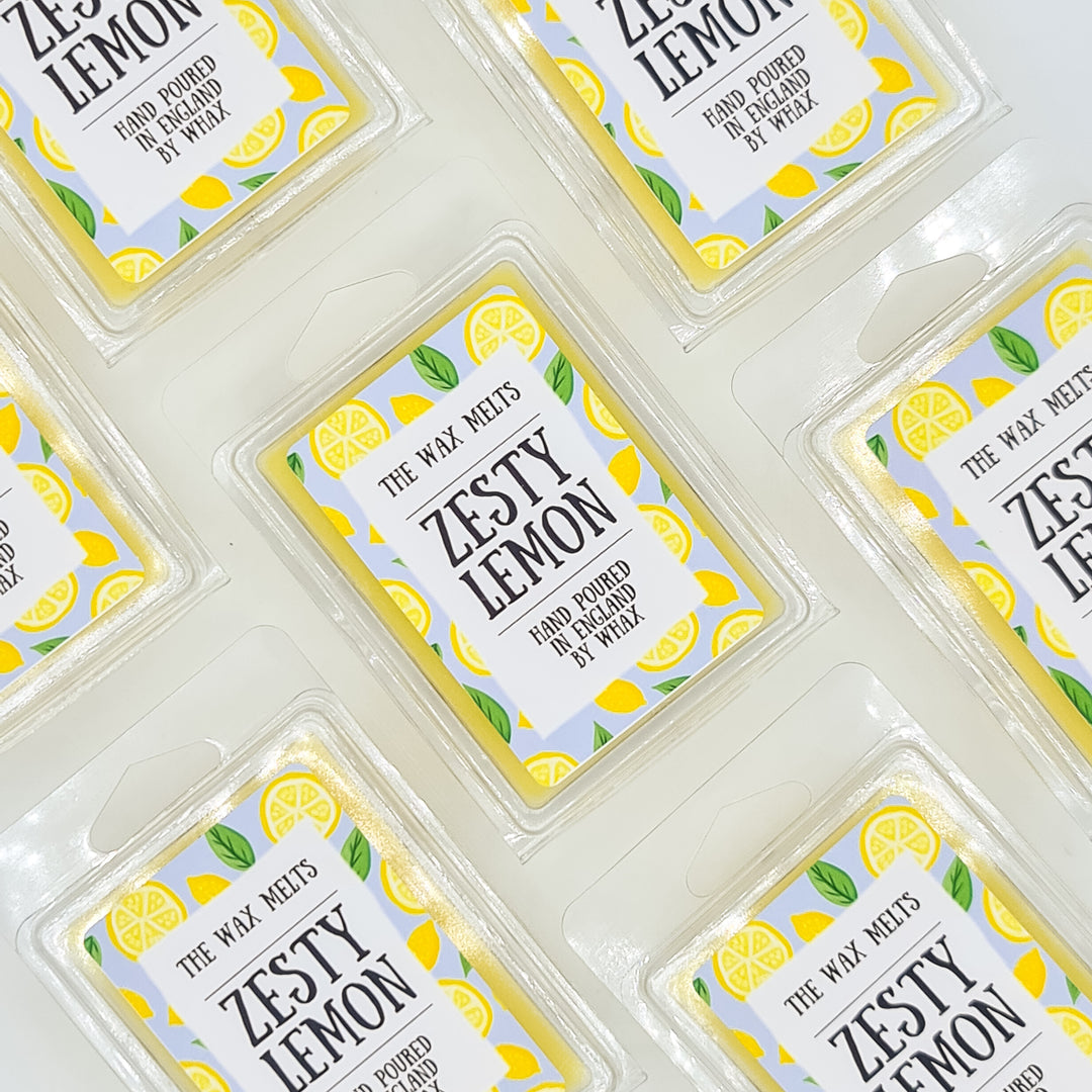 Zesty Lemon wax melt Clam Shell